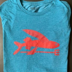 Patagonia Men's Flying Fish Cotton/Poly Tee Shirt